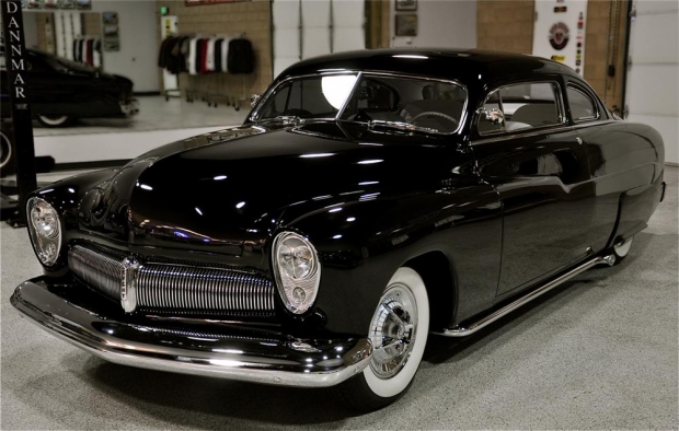 1951 Mercury Lead Sled Custom Coupe, 1950s Cars, coupe, custom car, lead sled, Mercury, Mercury Lead Sled, old car, white wall tires