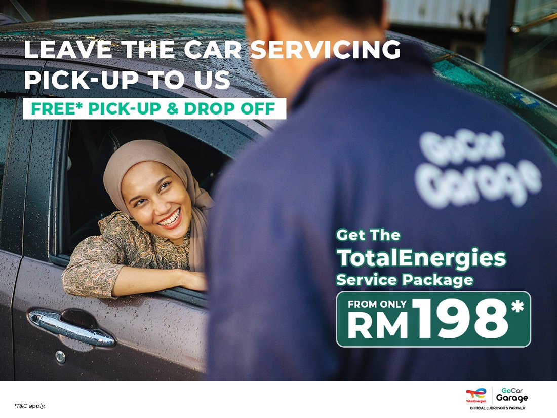 gocar, gocar garage, gocar malaysia, govalet, malaysia, rubia, totalenergies, gocar garage offers free govalet pick-up and drop-off service for customers
