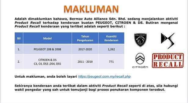 auto news, latest recall list cars jpj, recall man trucks, recall honda, recall nissan, recall mercedes-benz, recall citroen ds, avoid accidents, see the latest recall list from car, bike and truck manufacturers released by jpj