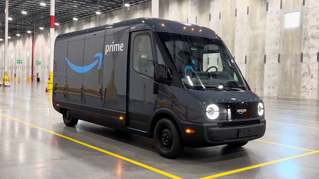Image for article titled Here Are All Of The Design Secrets That Make Rivian's Electric Amazon Van Great At Delivering Packages