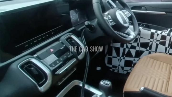 Kia Sonet facelift interior spied; gets minor updates, Indian, Scoops & Rumours, Kia Sonet, Sonet, spy shots