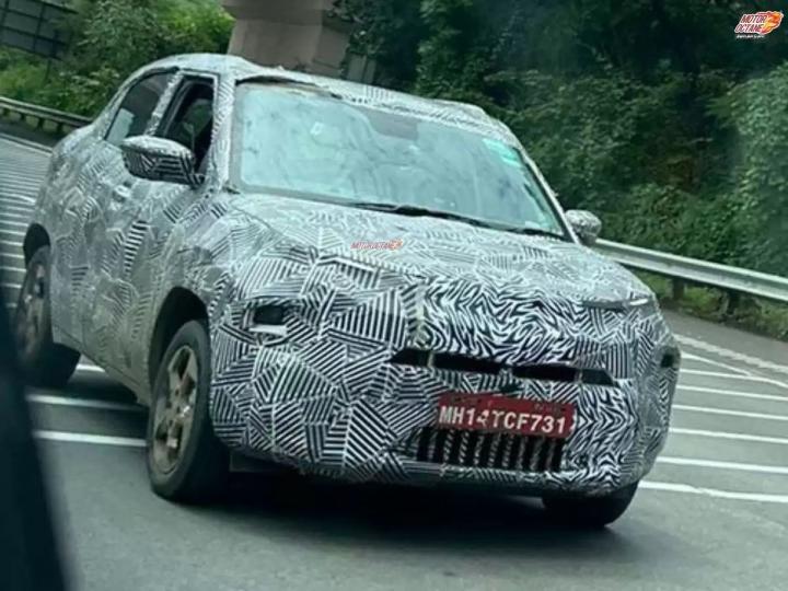 Tata Punch EV spied with Nexon facelift-like front fascia, Indian, Tata, Scoops & Rumours, Punch EV, spy shots