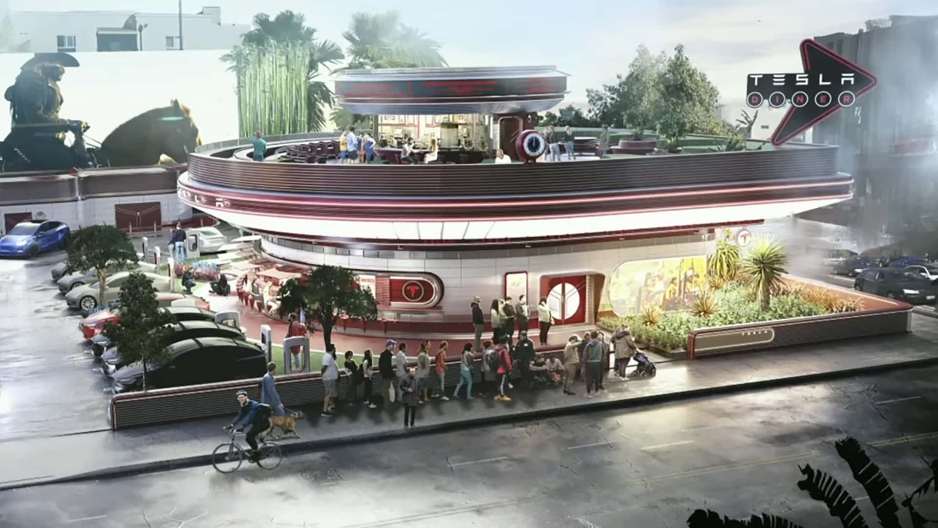 tesla to build 22k-square-foot cafeteria for growing giga texas workforce