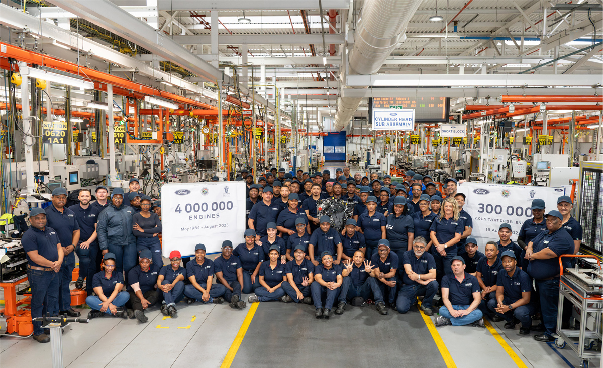 ford, ford ranger, ford struandale engine plant, ford’s south african engine plant achieves huge milestone – 185 engines a day for 59 years