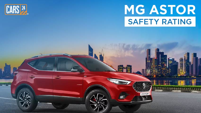 mg astor safety rating with ncap: adult & child protection score