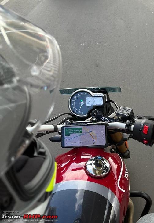 Installed a Bobo BM4 phone-mount on my Triumph Speed 400, Indian, Member Content, Triumph Speed 400