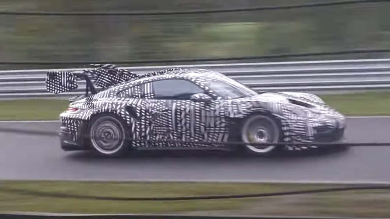 911 GT3 RS spied with Manthey kit on Nurburgring
