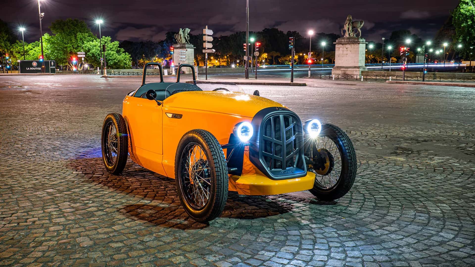 the patak rodster is a retro-inspired electric microcar from slovakia