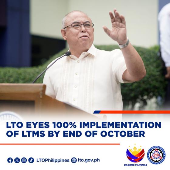 dotr, ltms, online, lto to go full ltms by end of october
