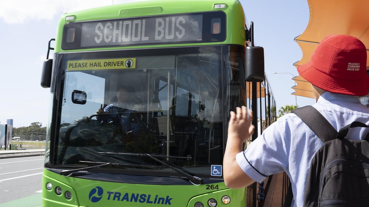 School services aren't expected to be impacted by the strike, but students catching regular buses are likely to be affected., Commuters travelling to Brisbane from the Gold Coast, Sunshine Coast, or Logan on Wednesday are warned to expect lengthy delays. Picture: NCA NewsWire/Tertius Pickard, National, Queensland, News, Hundreds of bus drivers to strike in Queensland over pay and shortages