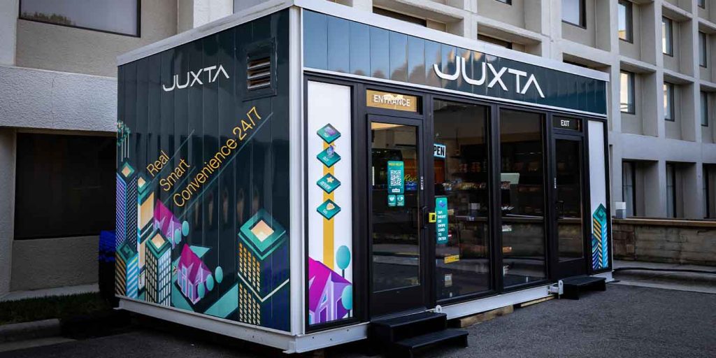 meet juxta nomad – a portable, autonomous mini mart you may see at ev charging stations soon