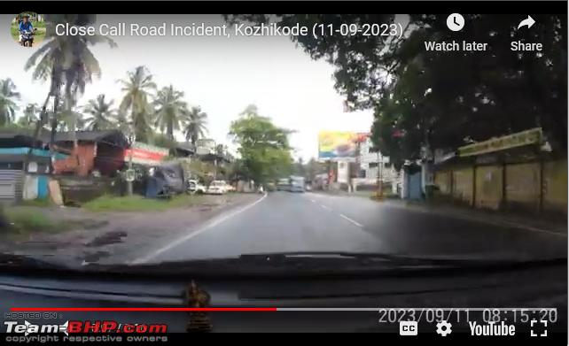 An errant bus driver almost collides head on with my two wheeler, Indian, Member Content, Accident, bus accident, Kerala, Near miss