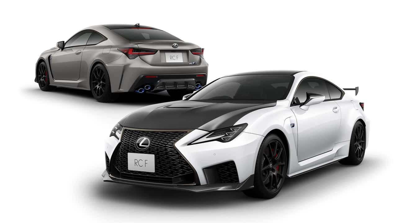 lexus rc f enthusiast, emotional touring editions debut in japan