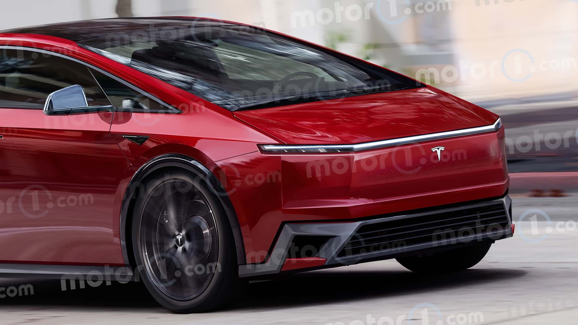 tesla's $25,000 ev rendered with 'futuristic' cybertruck cues