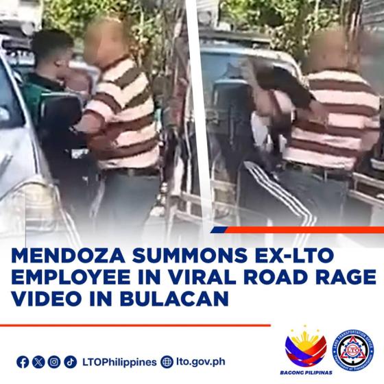 dotr, jaime bautista, road rage, vigor mendoza, ex-lto staff who bullied delivery rider summoned by mendoza