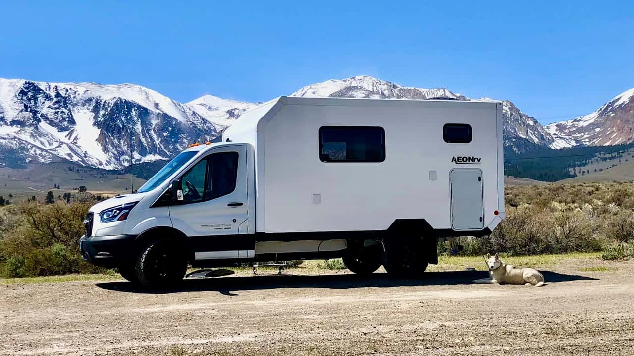 stealthy off-road ford camper by aeonrv has queen bed, $219k price tag