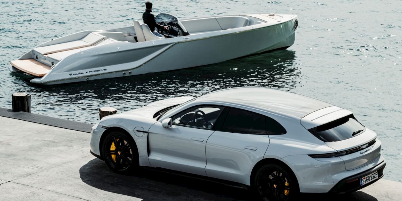 watch porsche test its first electric sports boat as orders open 