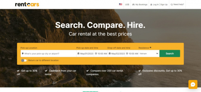 top best websites to rent a car
