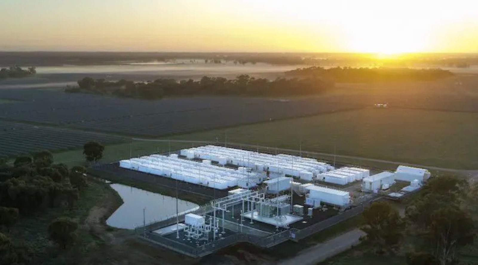giant tesla megapack project turns on to stabilize the grid