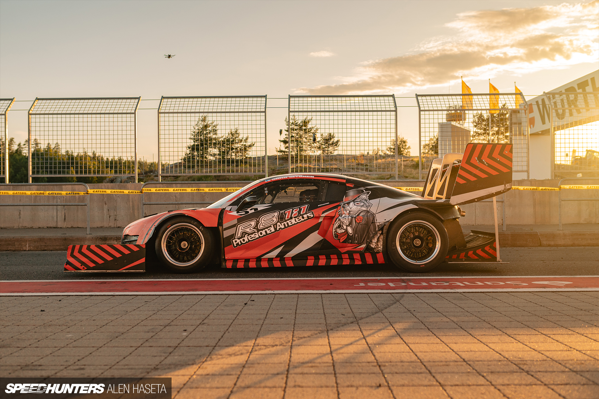 time-attack, team fat cat, r8 1:1, r8, professional amateurs, gatebil, finland, car spotlight, audi, claws out: the audi r8 1:1 time attack monster
