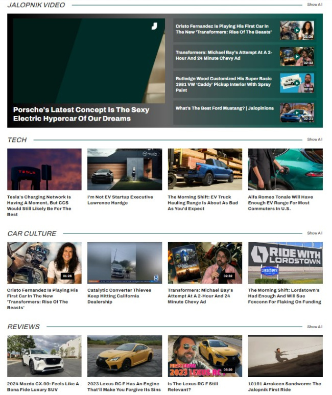 top best car news sites