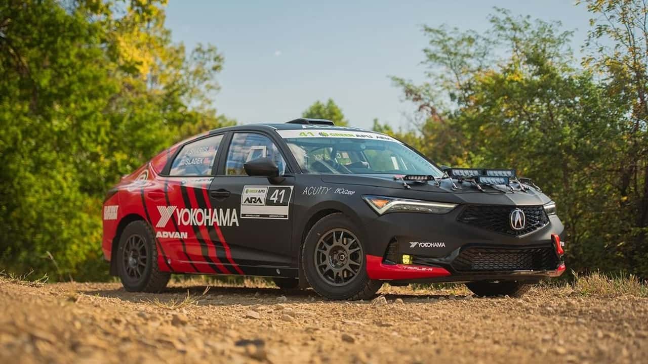acura integra rally car built by honda employees will fly this weekend at lspr