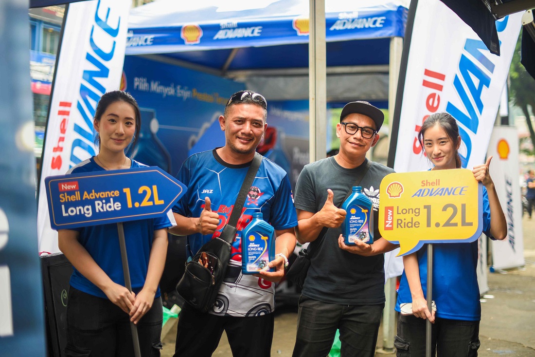 lubricants, engine oil, malaysia, shell, shell malaysia trading, shell advance 4t long ride motorcycle engine oil now available in 1.2 litre pack