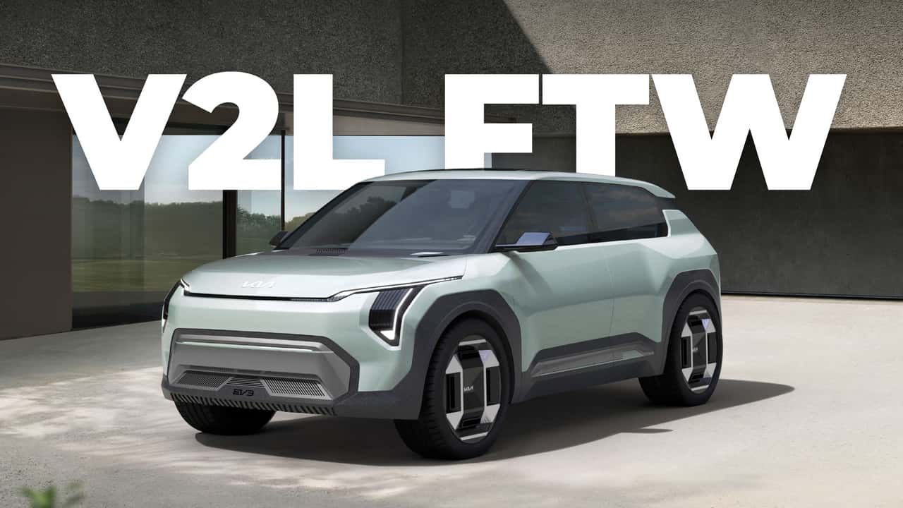 the kia ev3 concept can charge your e-bike right from the back seat