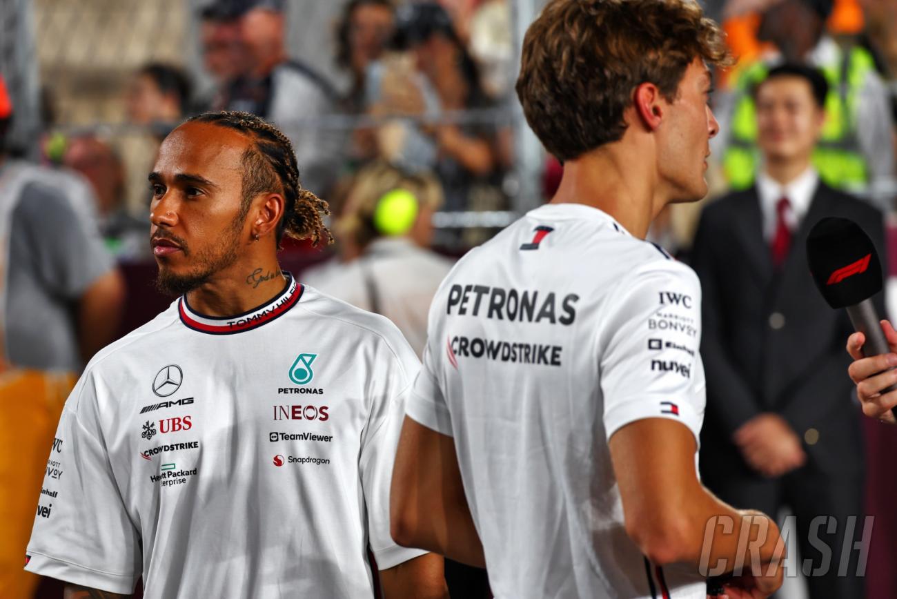 mercedes explain lewis hamilton-george russell f1 qatar gp crash - but should they have avoided it?