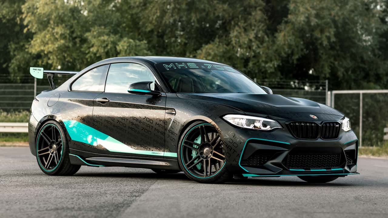 bmw m2 competition gets minty fresh 715-hp makeover from manhart
