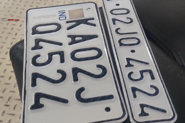 Disappointed with the quality of HSRP plates for my bike in KA, Indian, Member Content, HSRP, karnataka, hsrp rule