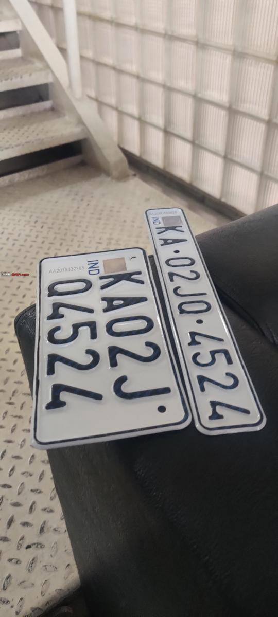 Disappointed with the quality of HSRP plates for my bike in KA, Indian, Member Content, HSRP, karnataka, hsrp rule
