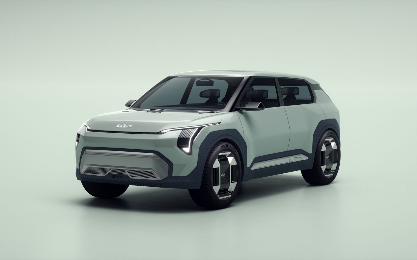 electric cars, kia ev5 to rival tesla model y, with smaller ev3 and ev4 concepts also revealed