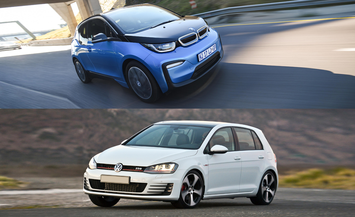 bmw i3, cape town, greencape, vw golf gti, bmw i3 vs vw golf gti – cape town proves electric is better