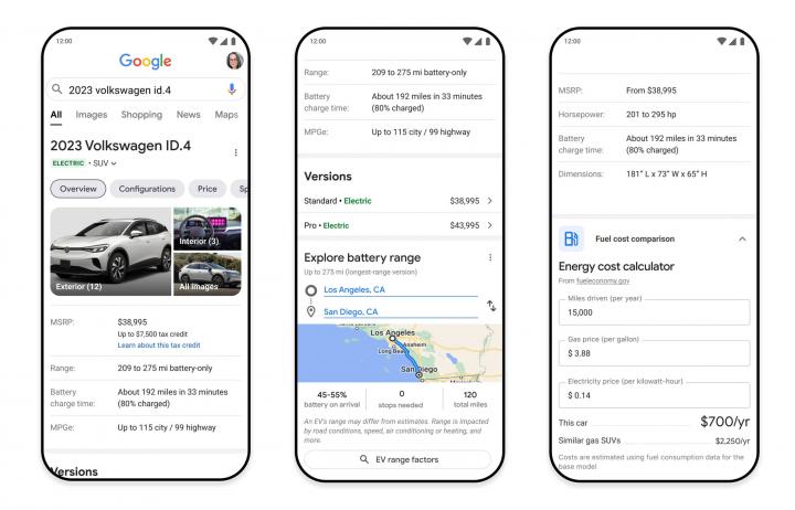 Google's latest update helps car buyers choose the right EV, Indian, Other, Google, International