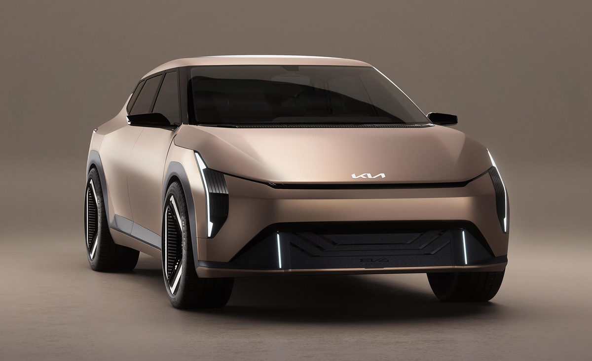 electric cars, kia ev3, kia ev4, kia ev5, kia reveals new electric car that can turn into a bedroom