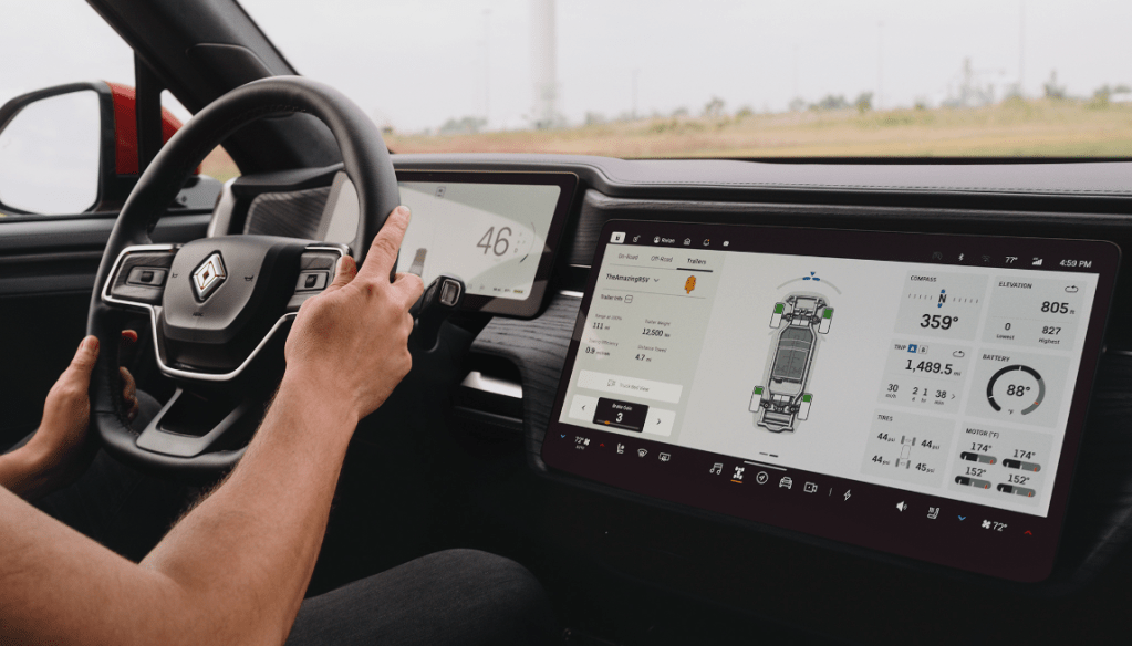 rivian software update 2023.38.0 reimagines drive modes, gauges and towing
