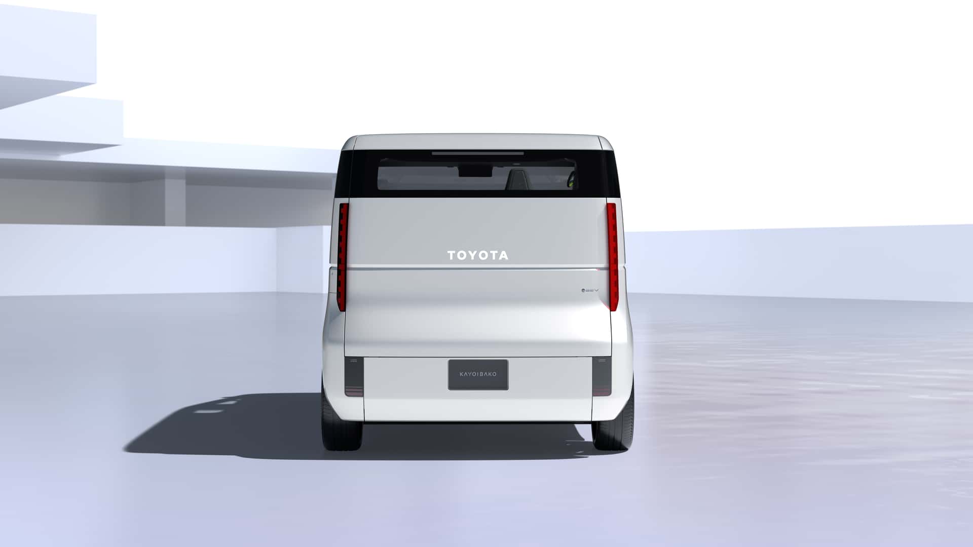 toyota kayoibako ev minivan doubles as cargo hauler or mobile shop