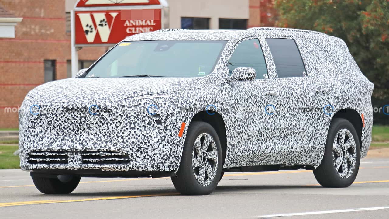 2025 buick enclave spied for first time, shows off curved display inside