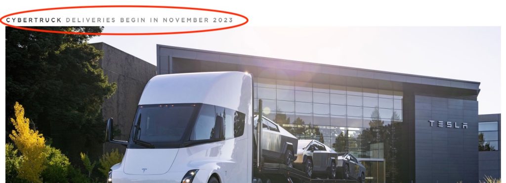 tesla announces cybertruck deliveries in november, claims 125,000 production capacity