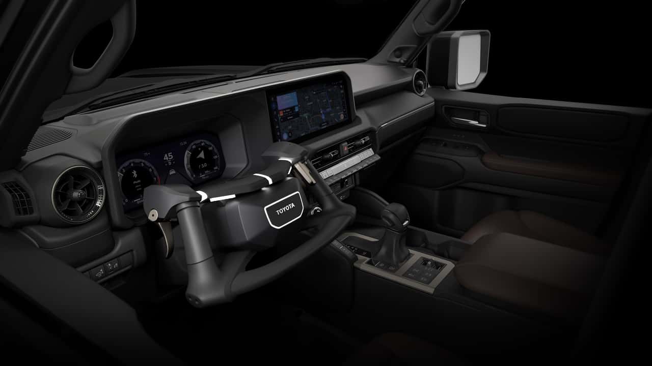 2024 toyota land cruiser gets yoke with controls to replace pedals