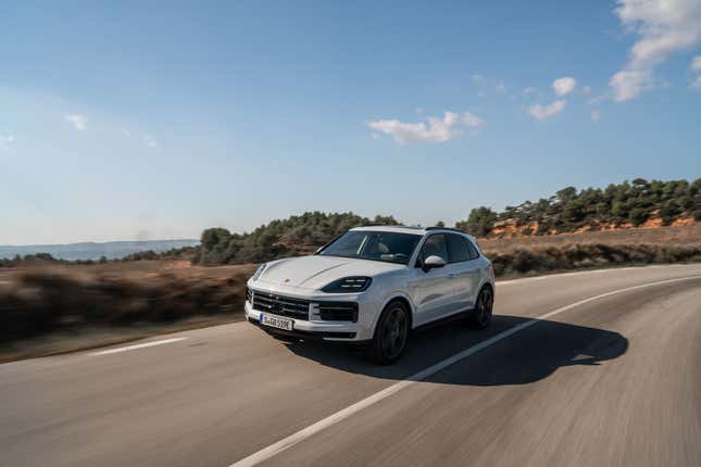 porsche's cayenne turbo and cayenne s e-hybrids bring huge power and huge efficiency