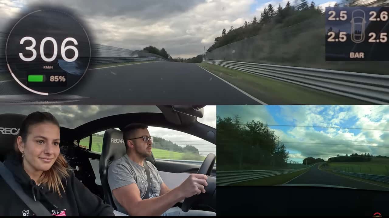 Nurburgring Tesla Model S Plaid Video