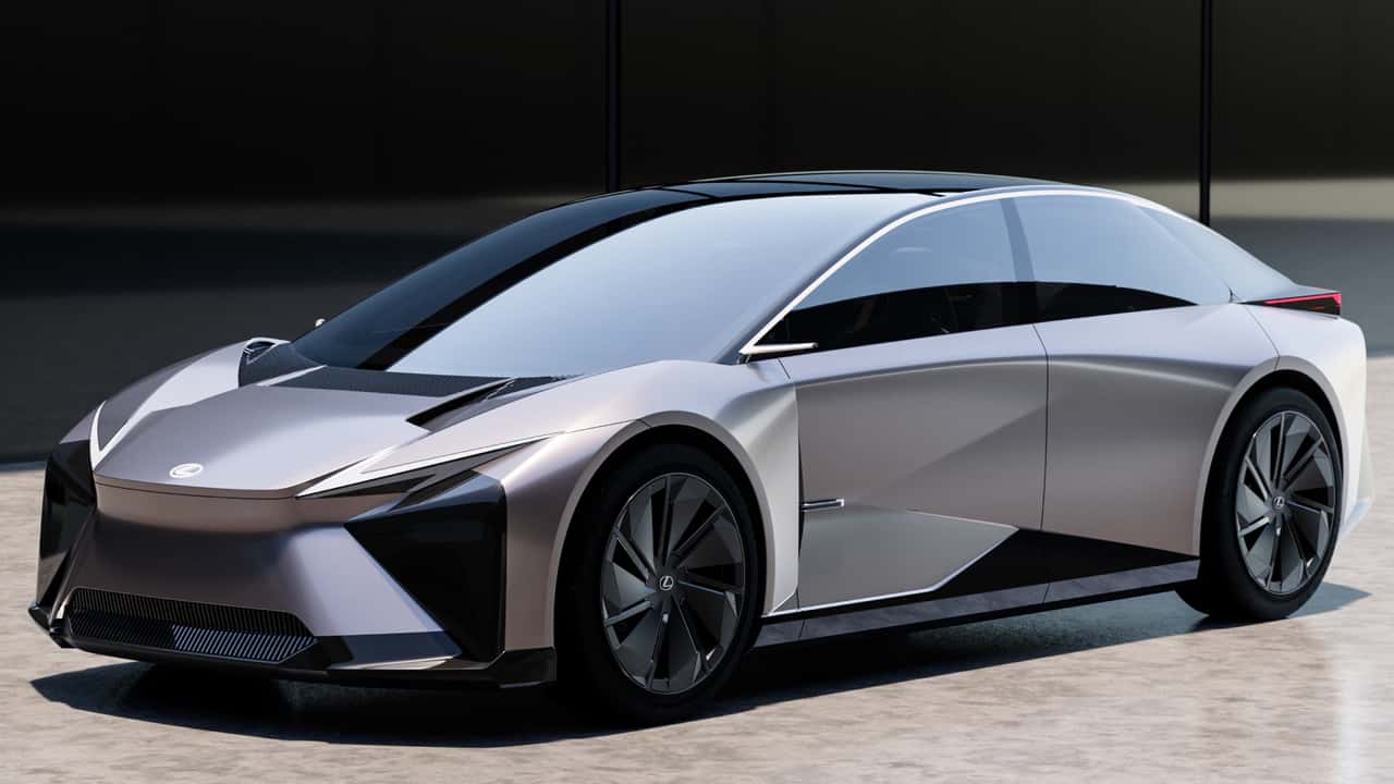 the lexus lf-zc is an audacious electric sedan headed to production in 2026