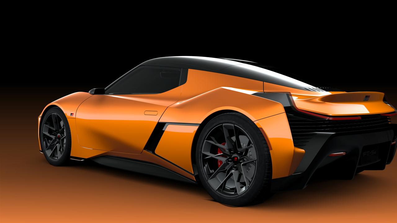 Toyota FTSe concept is similar in size to the brand’s MR2 sports car of yesteryear. Picture: Supplied., The wild new Toyota FTSe concept from the 2023 Japan Mobility Show. Picture: Supplied., Technology, Motoring, Motoring News, Toyota, Lexus unveil Tokyo motor show concepts