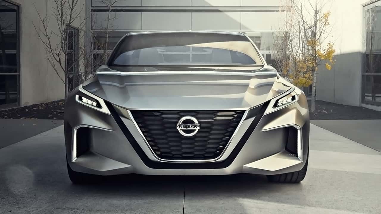 nissan is moving away from the v-motion grille