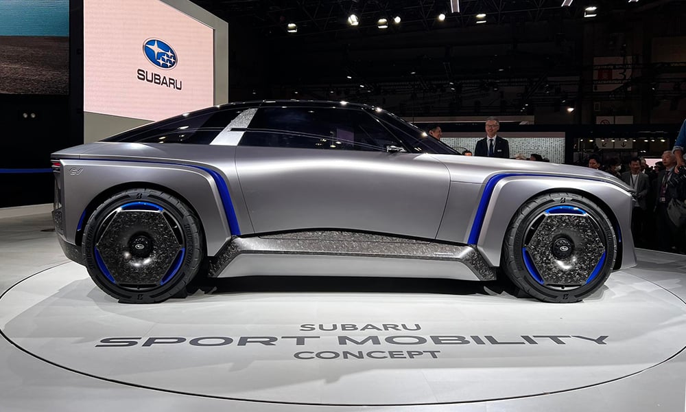 jms 2023: for subaru, the future of mobility has sports cars and flying vehicles