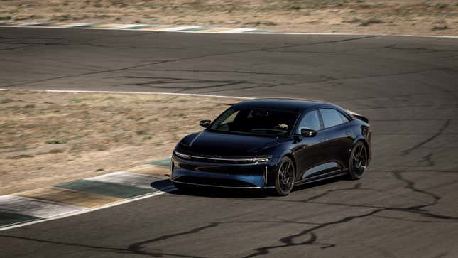 the 1,234-hp lucid air sapphire almost made me barf, it ruled