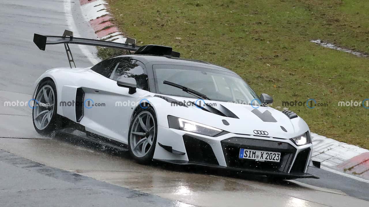 this wild audi r8 prototype could be a road-legal gt3