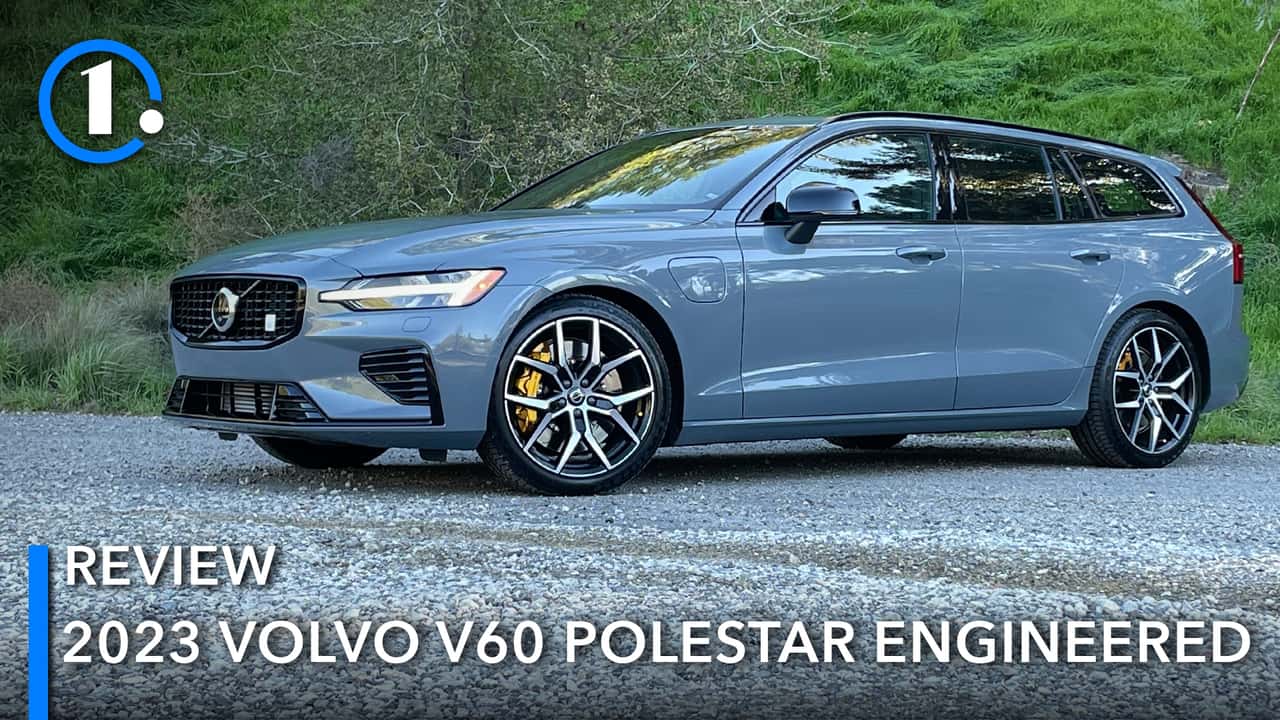 A 2023 Volvo V60 Polestar wagon reviewed by Motor